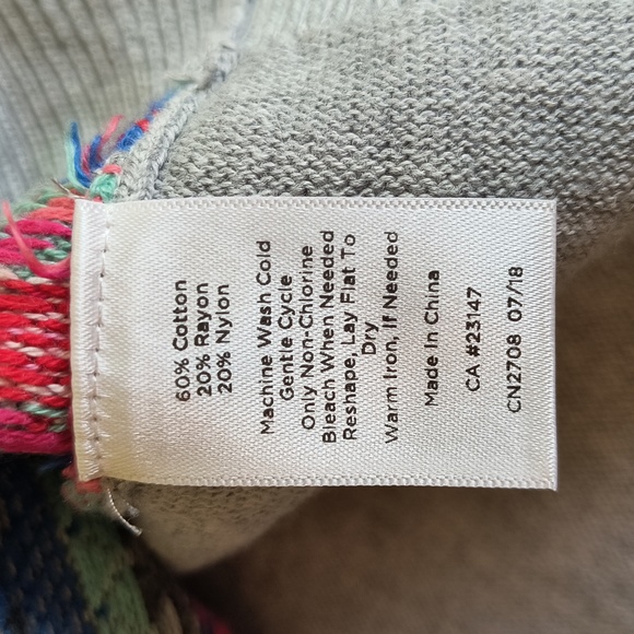 Talbots Fair Isle Cardigan Women's Sz M Multicolor Long Sleeve Button Up Sweater - Picture 6 of 11
